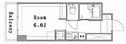 ウィンドプラザ ワンルームの間取図画像