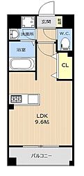 LIBTH-高宮通り ワンルームの間取図画像
