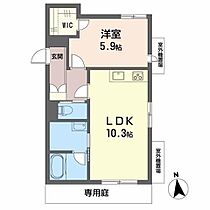 シャーメゾン街の灯 102 ｜ 高知県高知市知寄町１丁目8-5（賃貸アパート1LDK・1階・41.32㎡） その2