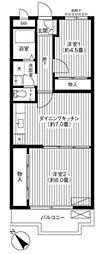 ブエナヴィスタ 2DKの間取図画像