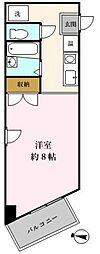 サウスヒル川越 1Kの間取図画像
