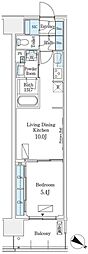 ロイヤルパークス有明 1LDKの間取図画像