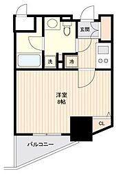 ドゥーエ幡ヶ谷 1Kの間取図画像