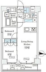 間取図画像 2LDK
