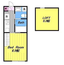 SG/アパートメント 1Kの間取図画像