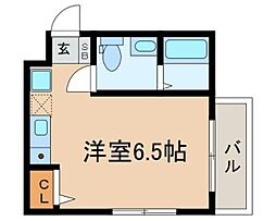 ファーストヒルズ武蔵小金井B-RIDGE ワンルームの間取図画像