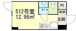 新宿ダイカンプラザシティ1 ワンルームの間取図画像