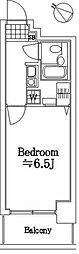 ライオンズマンション川崎第15 1Kの間取図画像