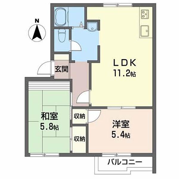 ファミール・カーサ 0203｜大阪府大阪狭山市池尻北２丁目(賃貸アパート2LDK・2階・50.54㎡)の写真 その2