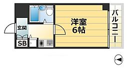ペイサージュSANKO 1Kの間取図画像