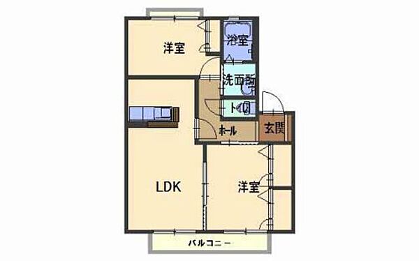 エンコウジＢ 0201｜滋賀県大津市大萱６丁目(賃貸アパート2LDK・2階・57.81㎡)の写真 その2