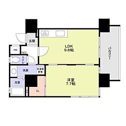 スタジオスクエア泉 1LDKの間取図画像