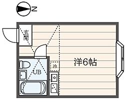 ファービラス ワンルームの間取図画像