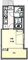 KLEIS草加 1Kの間取図画像