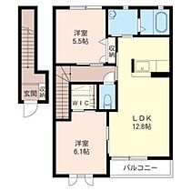 グランドソレイユＢ 00202 ｜ 群馬県甘楽郡甘楽町大字小幡404-4（賃貸アパート2LDK・2階・61.63㎡） その2