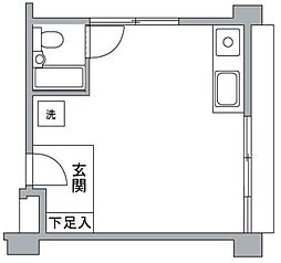 南青山高樹町ヒルズ ワンルームの間取図画像