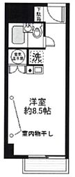 ライオンズマンション平沼 ワンルームの間取図画像