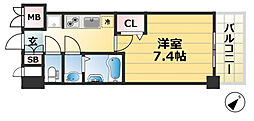 Cion KOBE WEST 1Kの間取図画像