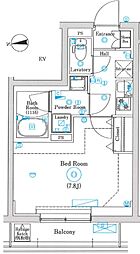 MINDお花茶屋 1Kの間取図画像