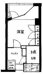ガーデンハウス高砂 1Kの間取図画像