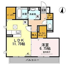 京ROYAL 1LDKの間取図画像