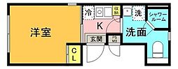 レイアス神田神保町 ワンルームの間取図画像