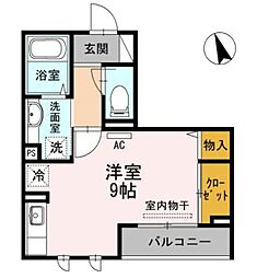 グランシャリオ大森 ワンルームの間取図画像