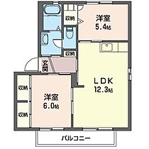 アーバン日高Ｂ 00201 ｜ 茨城県日立市小木津町１丁目31-7（賃貸アパート2LDK・2階・54.00㎡） その2