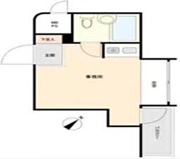 ライオンズマンション伊勢佐木町 ワンルームの間取図画像