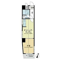 ライオンズマンション駒込第5 1DKの間取図画像