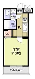 R-STYLE町田 1Kの間取図画像
