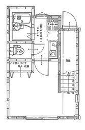 Casa de Marron 2階1Kの間取り