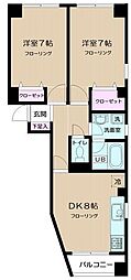 PRIMAVERA 2DKの間取図画像