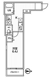 Ts Cuore梅ヶ丘 1階1Kの間取り