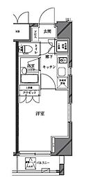 セジョリ蒲田 1Kの間取図画像