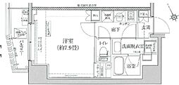 アイルグランディール池袋 1Kの間取図画像