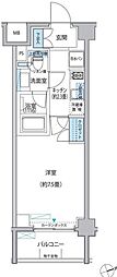 プラネソシエ大森山王 1Kの間取図画像