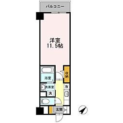 HillFlatOsaki 1Kの間取図画像