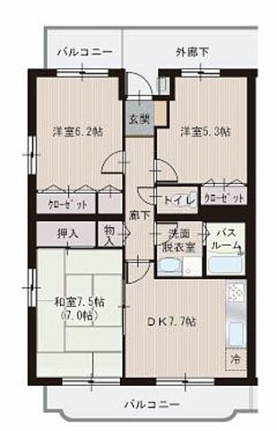 ホームズ でお部屋探し ココペリ 2階 2 3dk 賃料7 2万円 62 49 賃貸マンション住宅情報 物件番号 取扱い不動産会社 株式会社東亜 エイブルネットワーク清水町店