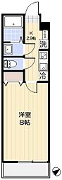 エクセラン東浦和 1Kの間取図画像