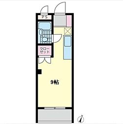 隆商ビル ワンルームの間取図画像