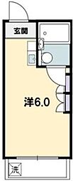 メゾン・ド・シャルテ ワンルームの間取図画像