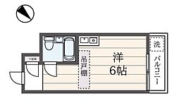 TOP三軒茶屋3 ワンルームの間取図画像