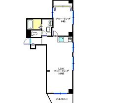 ローゼンハイム 1LDKの間取図画像