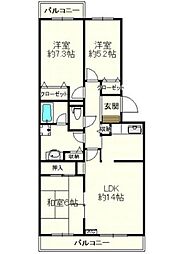 エスポワール松風台1番館 3LDKの間取図画像