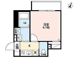 robot home 与野本町III(ロボットホーム ヨノホンマチスリー) 1Kの間取図画像