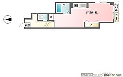 T.Yビル ワンルームの間取図画像