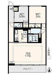 パークサンライトマンション 1SKの間取図画像
