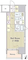 サイプレス日本橋本町 1Kの間取図画像