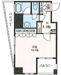 エスティメゾン浅草駒形 1Kの間取図画像